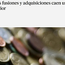 Las fusiones y adquisiciones caen un 7% hasta febrero, con un importe un 63% inferior